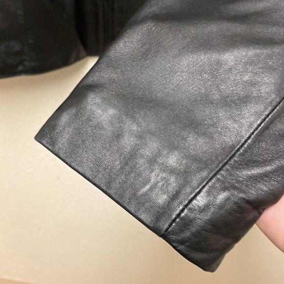 BCBG Max Azria Leather Jacket Size 6 - Picture 4 of 6